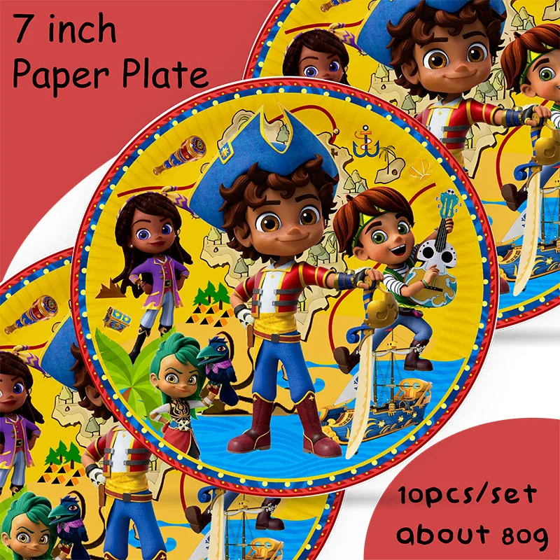 Santiago der Meere Party liefert Geschirr Set Tasse Teller Servietten für Kinder Geburtstags feier Dekoration Jungen und Mädchen Babys hower – Detail 2