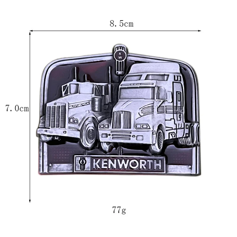 مشبك حزام شاحنة كينوورث من سبائك الزنك على الطراز الغربي