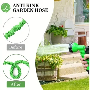 High pressure exposable car wash hose, 7 water spray functions, water pistol, garden watering hose at home 10 Main Sales Hose Garden - №3
