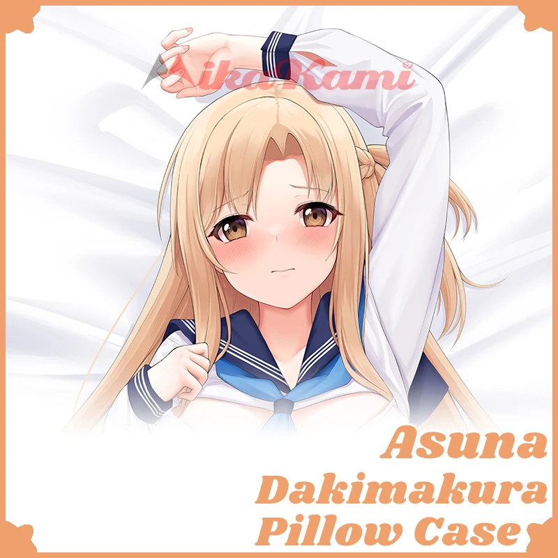 Asuna Dakimakura Sword Art Online Anime Sexy Pillow Case Hugging Cushion Cover Full Body Pillowcase Home Bedding Decor Gift