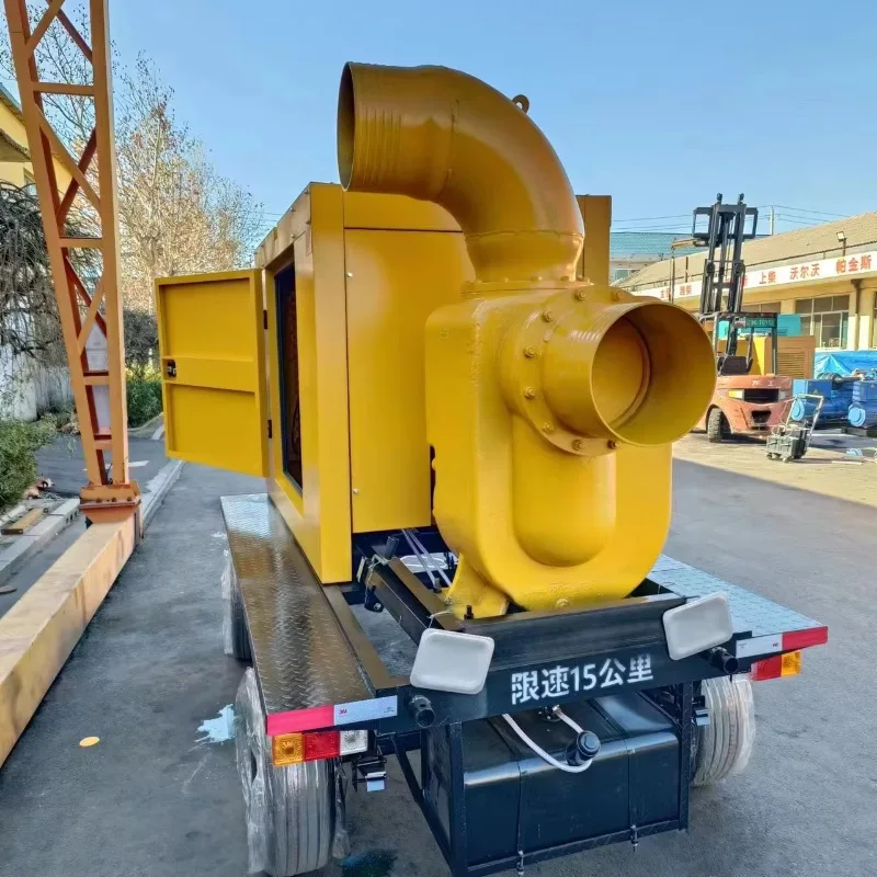 High Lift Diesel Engine Self-Priming Pump Truck Municipal Flood Control Large Flow Mobile Drainage Pump Water Pump Truck