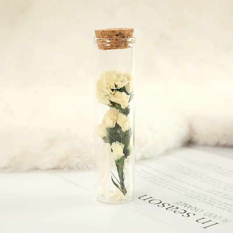 

1PCS Handmade Preserved Real Flowers Forget Me Not Romantic Drifting Bottle Wishing Bottle Wedding Party Decoration