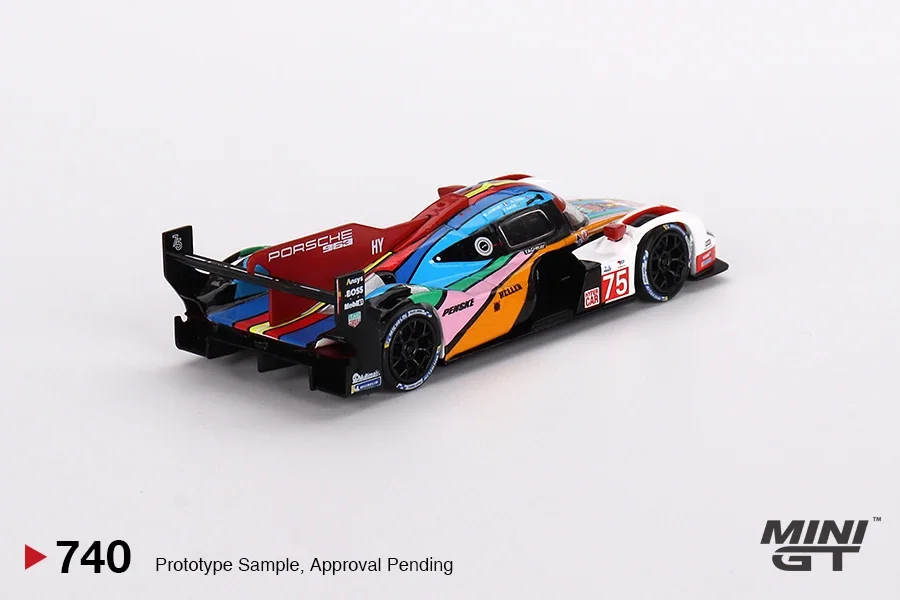 MINIGT 1/64 963 # 75 Porsche Penske Motorsport 2023 24 MGT00740-MJ Auto Legering Motorvoertuig Diecast Metaal Model Kinderen Speelgoed Jongens