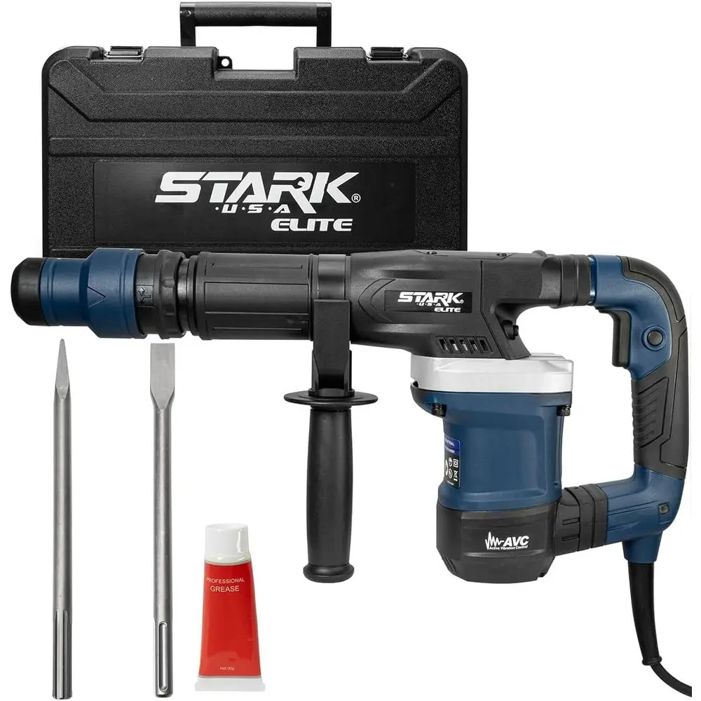 

1200W 11-Lb SDS-Max Demolition Hammer - Electric Chipping Tool for Concrete and Pavement with Chisel & Storage Case