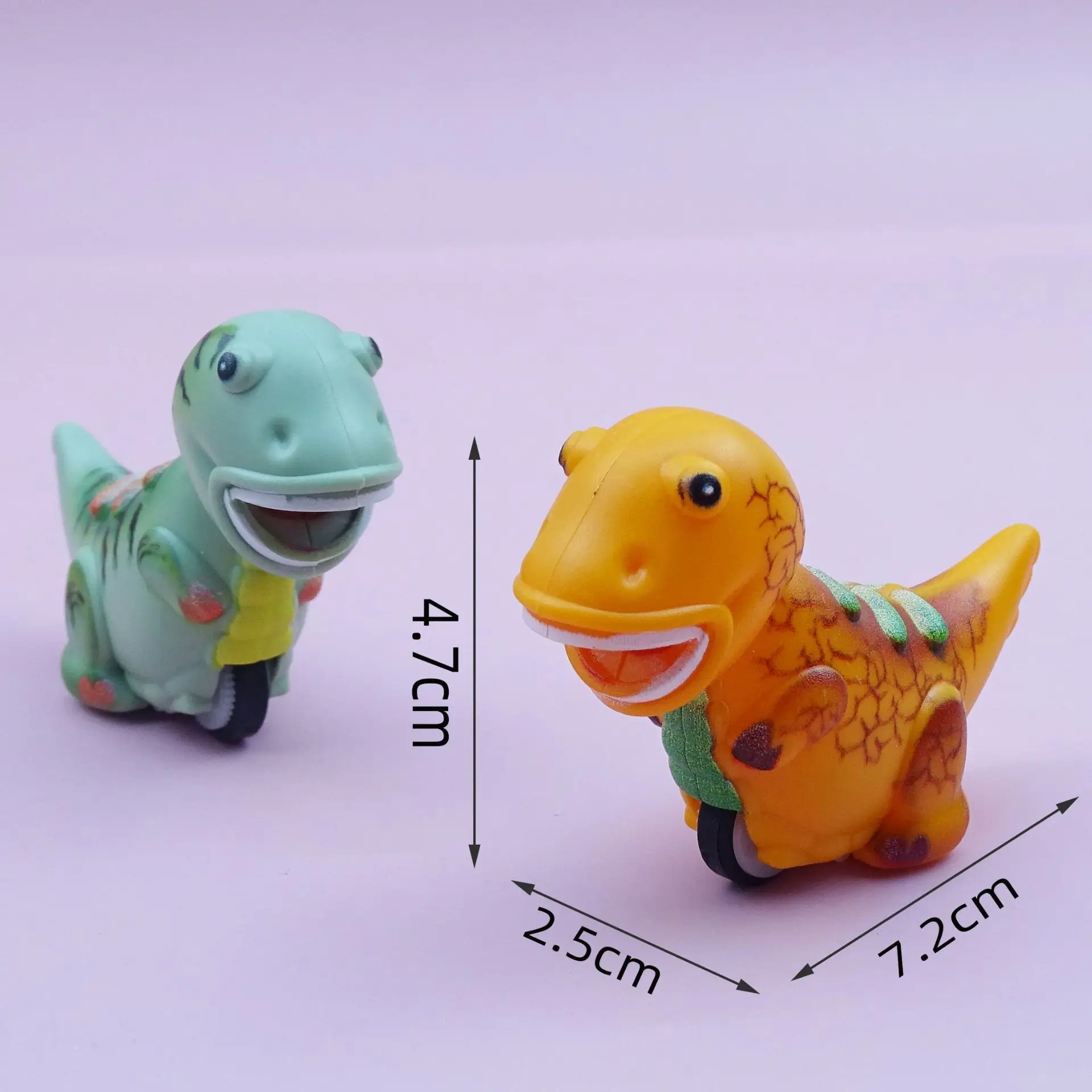 Mini coche de dinosaurio de inercia de una rueda para niños, 5 piezas, simulación creativa, regalo pequeño