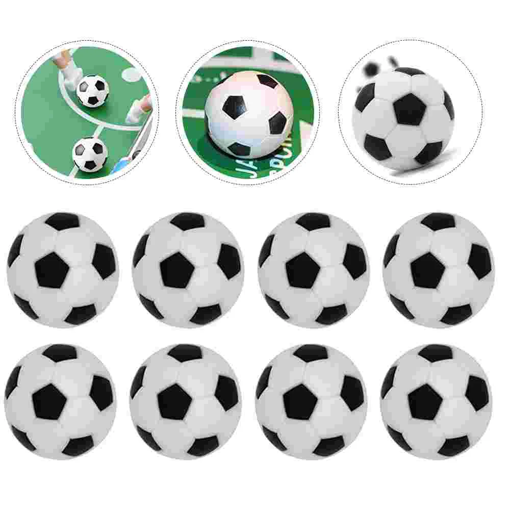 10 PCS Table Soccer Intuitive Football Resin Balls Toy Affordable Mini Accessories