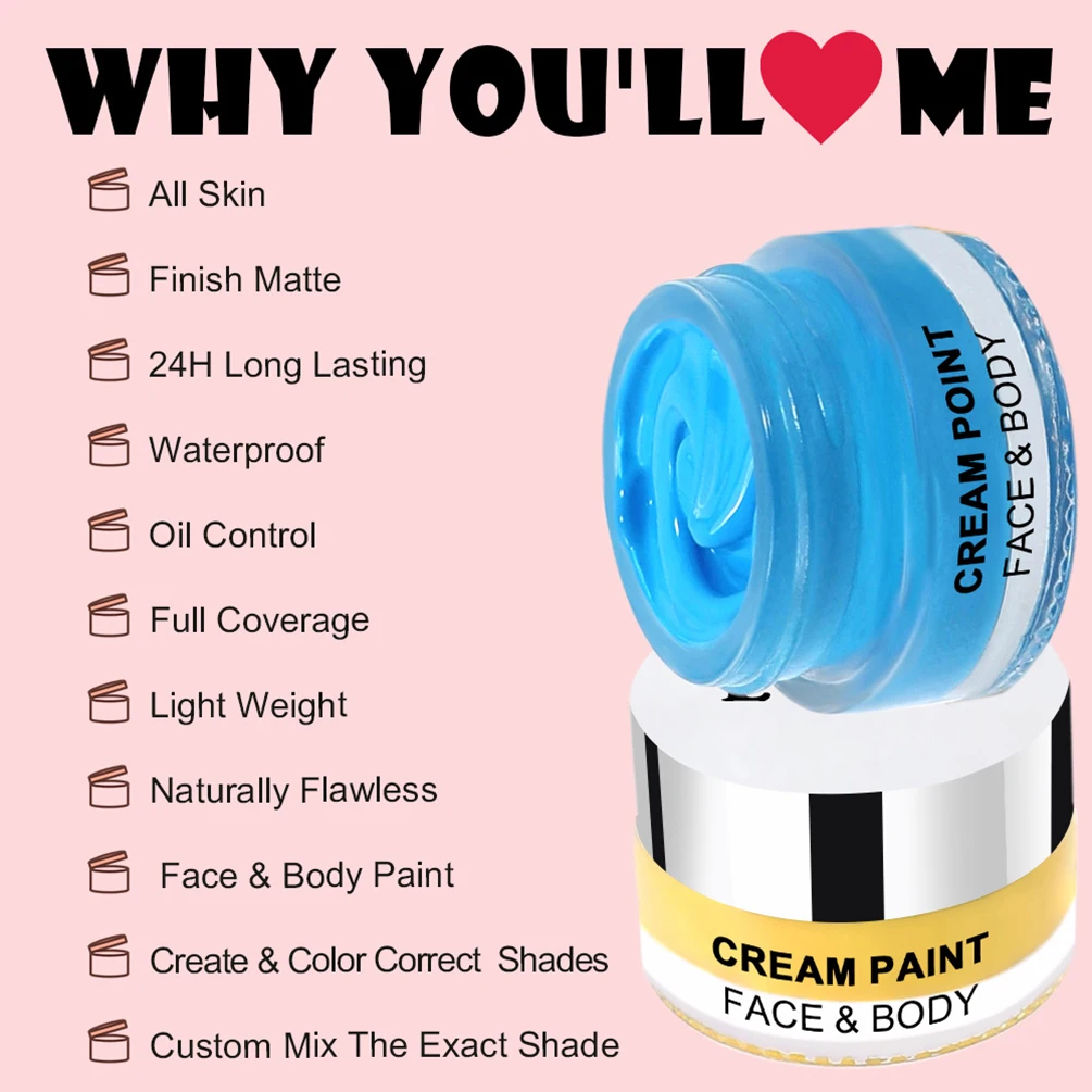 كريم الطلاء العلامة الخاصة طويلة الأمد للماء الجسم والوجه السيطرة على النفط خفيفة الوزن الطبيعية شعار مخصص ماكياج بالجملة نباتي #3