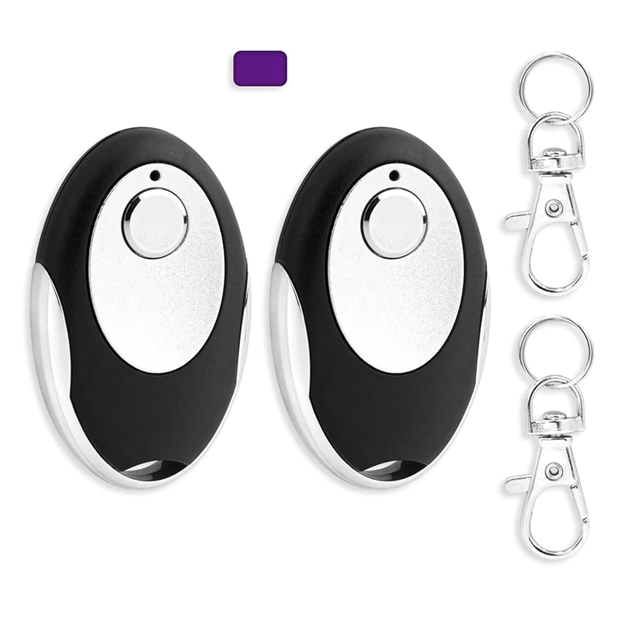 2pack 315MHz Purple Learn Button Garage Door Remote Control Keychain for Craftsman 139.53753,for LiftMaster 370LM 371LM