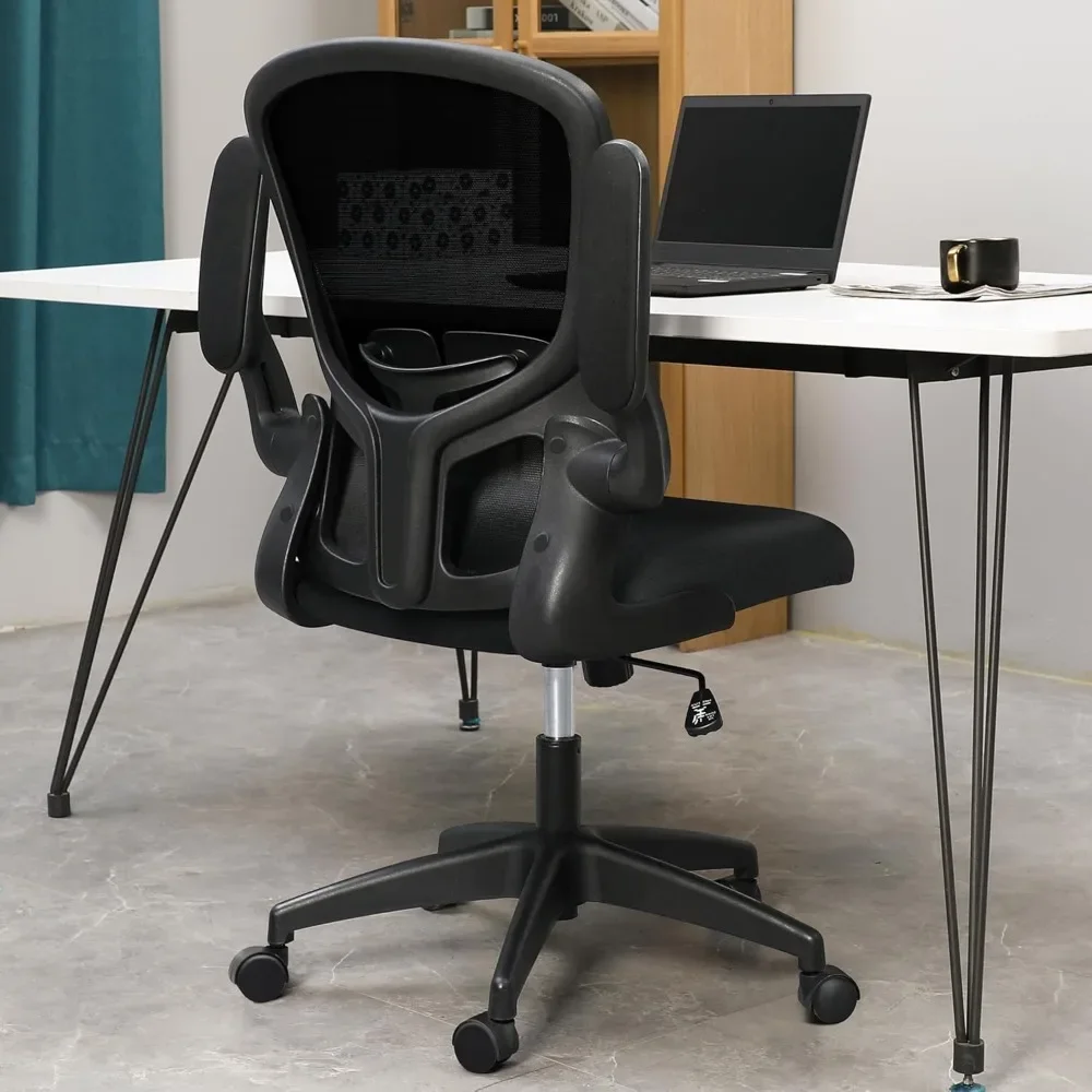 Chaises de Bureau Ergonomiques à Roulettes avec Support Lombaire Réglabl