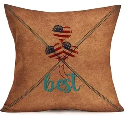 Farmhouse Decorative Pillowcase Family Proverb Cushion Cover Short Plush Square Pillowcase Suitable for Sofa