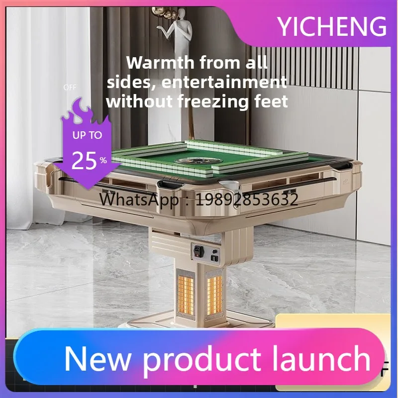A2-9  Mahjong Machine Fully Automatic Home Folding Low-Noise Dining Table Dual-Use Heating Roller Coaster Mahjong Table