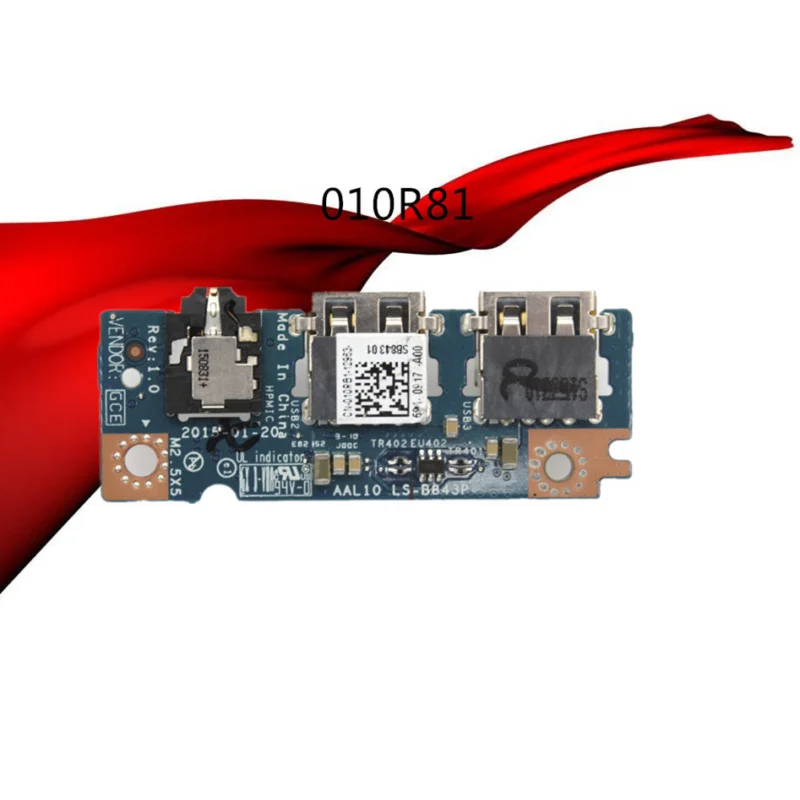 

For Dell Inspiron 15 5000 series 5558 5758 Audio Board USB 010R81 LS-B843P XU