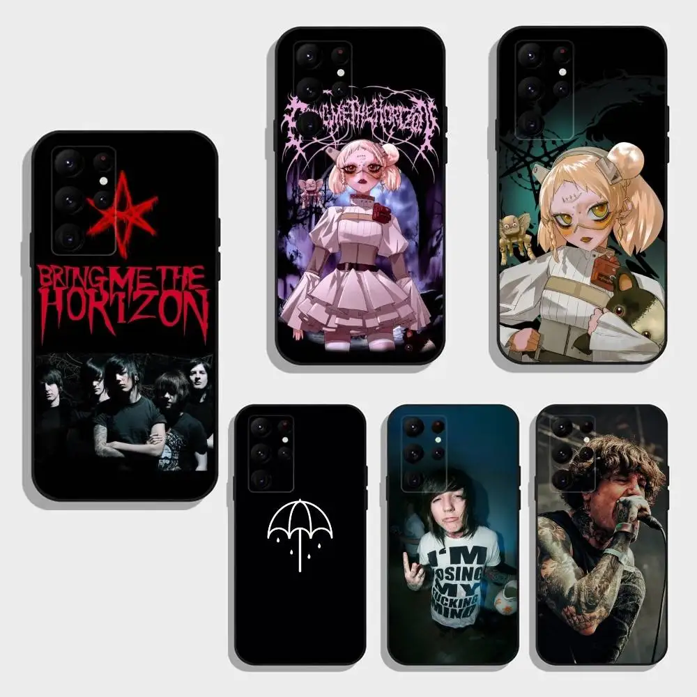 

B-Bring Me The H-Horizons BMTH Phone Case For Samsung S25,S24,S21,S22,S23,S30,Ultra,S20,Plus,Fe,Note,5G Black Cover