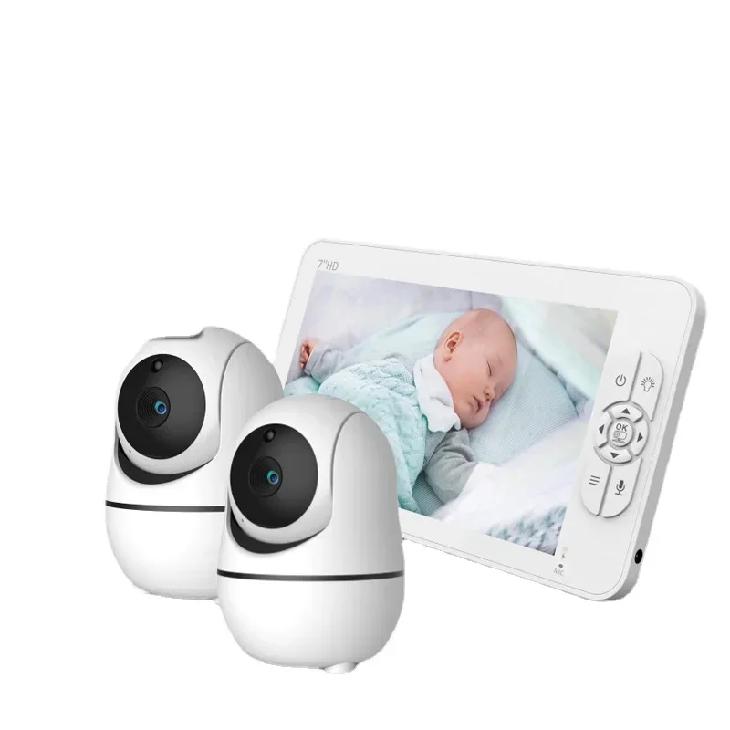 SM70PTZ-2 Dual camera baba eletronica com video visão noturna baby camera cry babies newborn monitores surveillance cameras bebe