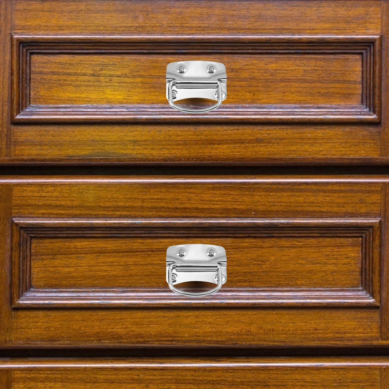 

2pcs Stainless Steel Pull Handle Toolbox Folding Handle Cabinet Wood Box Sturdy Durable For Drawers Shoe Cabinets