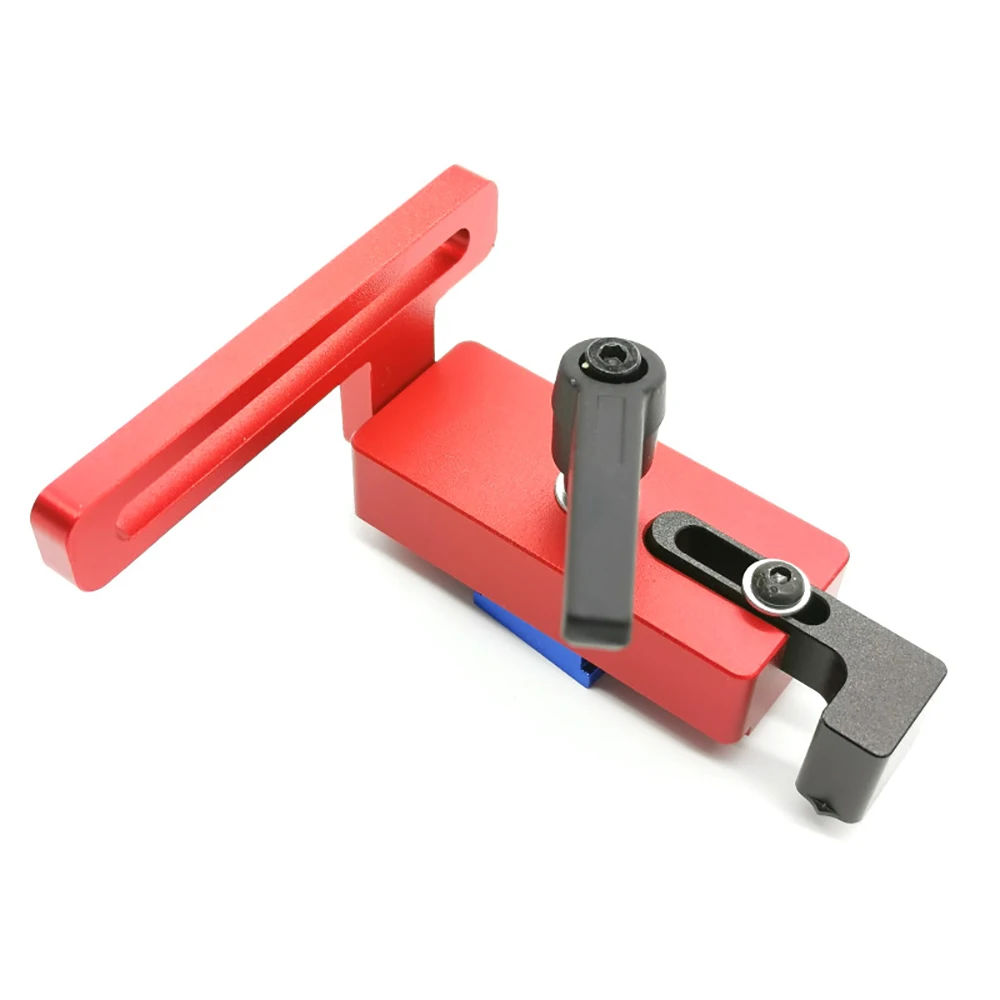 Woodworking T Slot Stopper Miter Gauge Aluminum Alloy Miter Track Stop Block Saw Table Sliding Brackets Chute Limiter