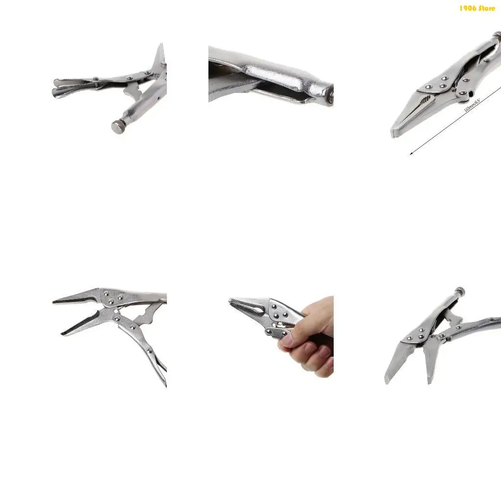 

U1JB 7 -дюймовая фиксация Long Long Nose Straight Jaw Lock Lock Tipe Grip Craint Tool Tool 165 мм