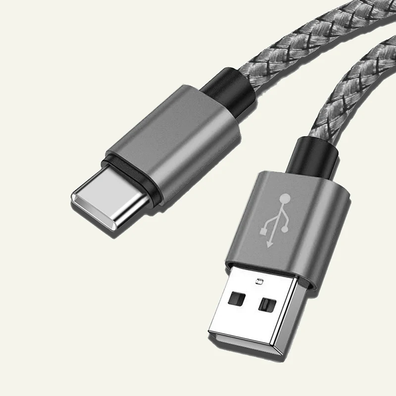 USB A auf Typ C Ladekabel Schnellladegerät Nylon Datenkabel für iPhone Android Huawei Samsung TypeC Ladegerät 1M 2M 3M – Detail 10