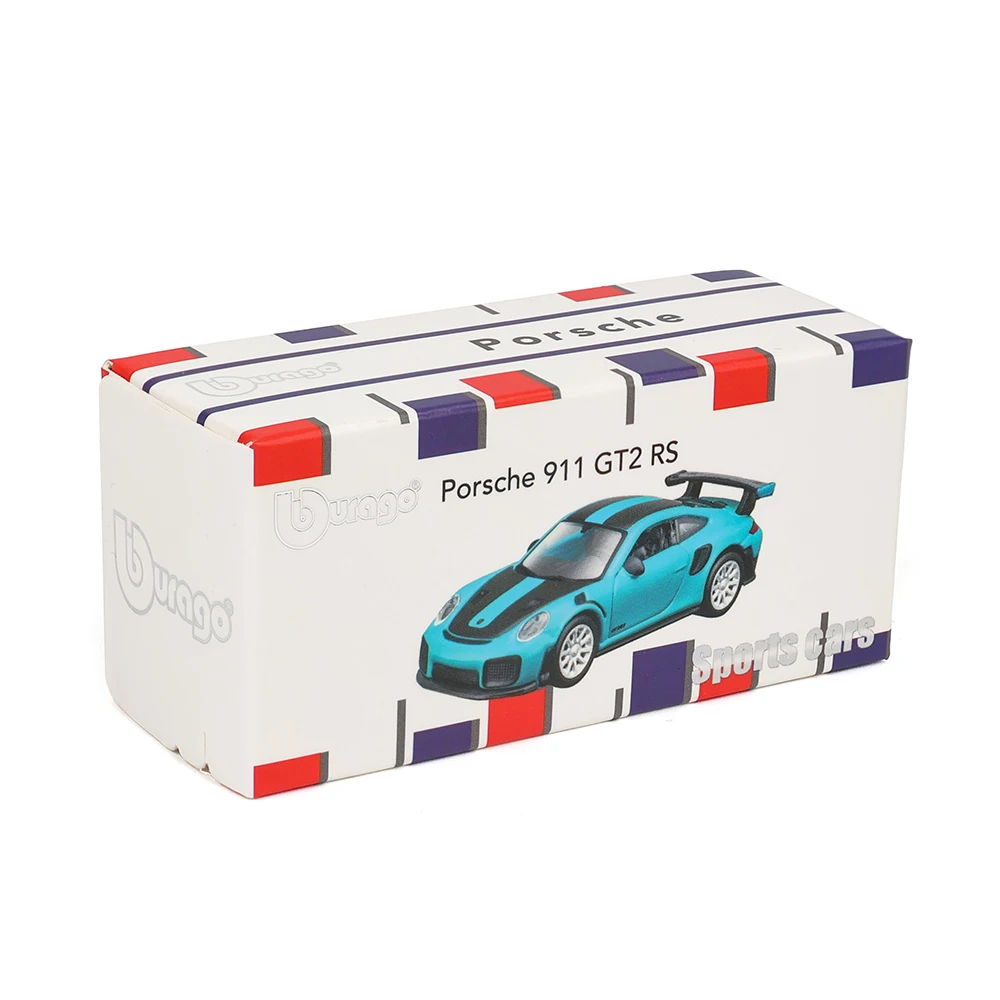Bburago 1: 64 Porsche 911 GT2 RS 2020 Mustang GT500 Bronco Car Model Series Children\'s Christmas Gift Toy Boy Ferrari