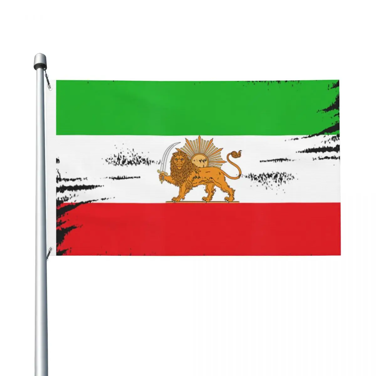 Vintage Old Persian Lion Iran Flag Funny Hanging Flags 3x5 ft Graphic Banner For Living Room Dorm Party Decor