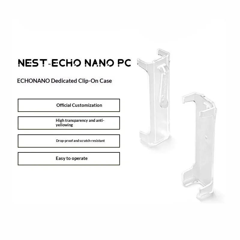 FiiO Snowy Night NEST-ECHO NANO TPU Mini Portable Music Player MP3 Transparent Back Clip Durable