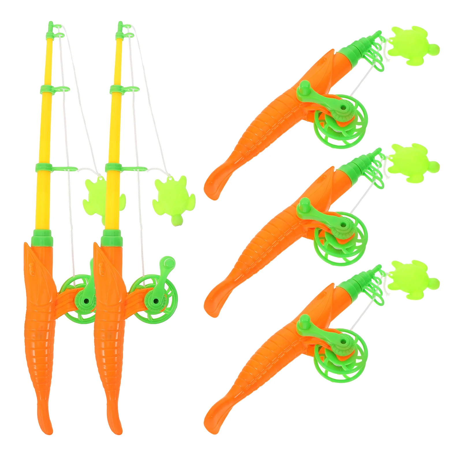 Children's Fishing Rod Toys Game Rods Magnetic Tools Interactive Plastic Poles Kids Reusable