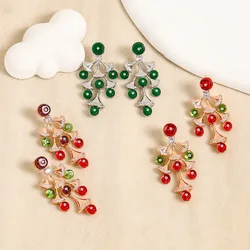 Women S925 Silver Pin Vintage Leaf Tassel Earrings2024