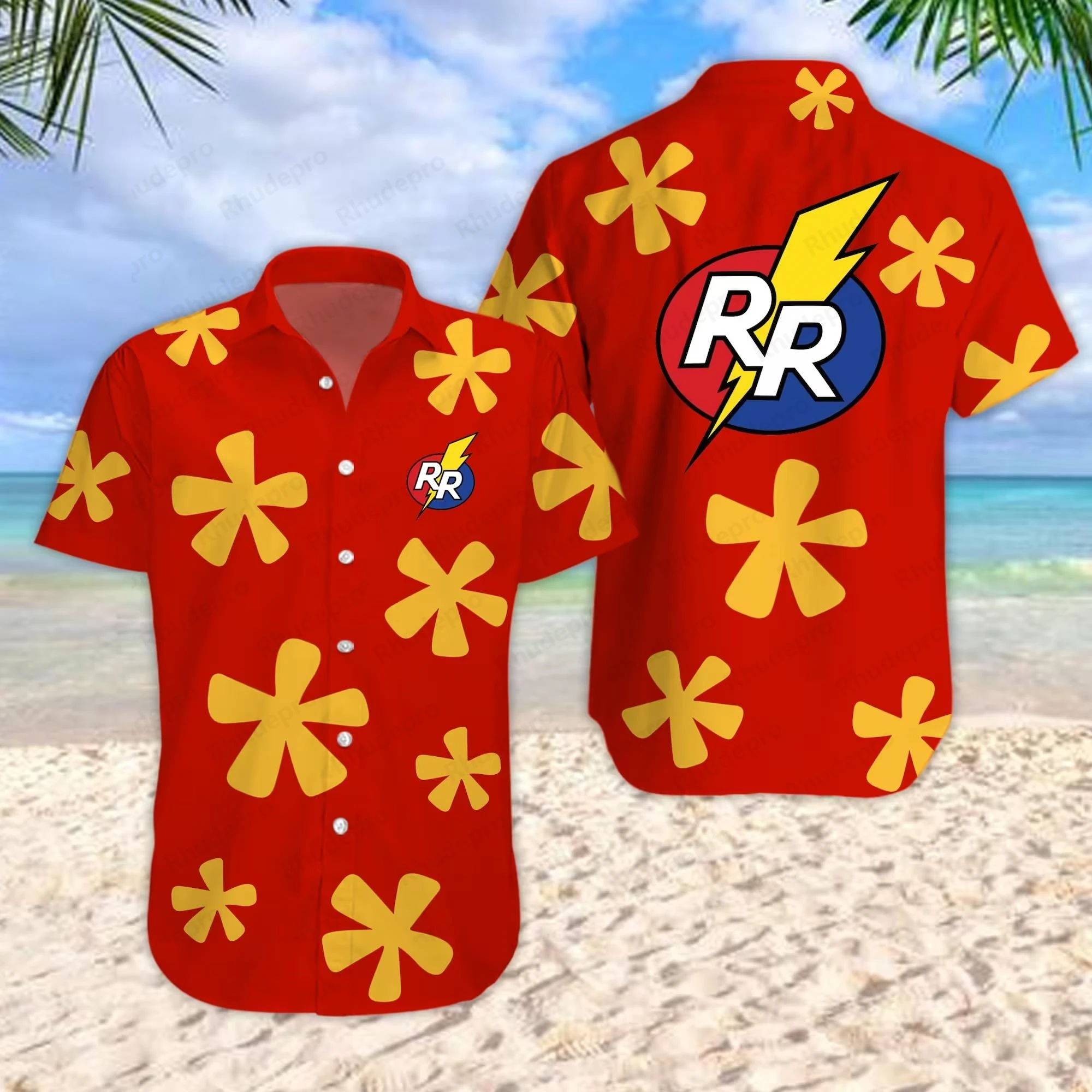 

Chip And Dale Hawaiian Shirt Men Women Short Sleeve Shirt Disney Hawaiian Shirt Summer Tropical Print Vacation Button Up Shirt