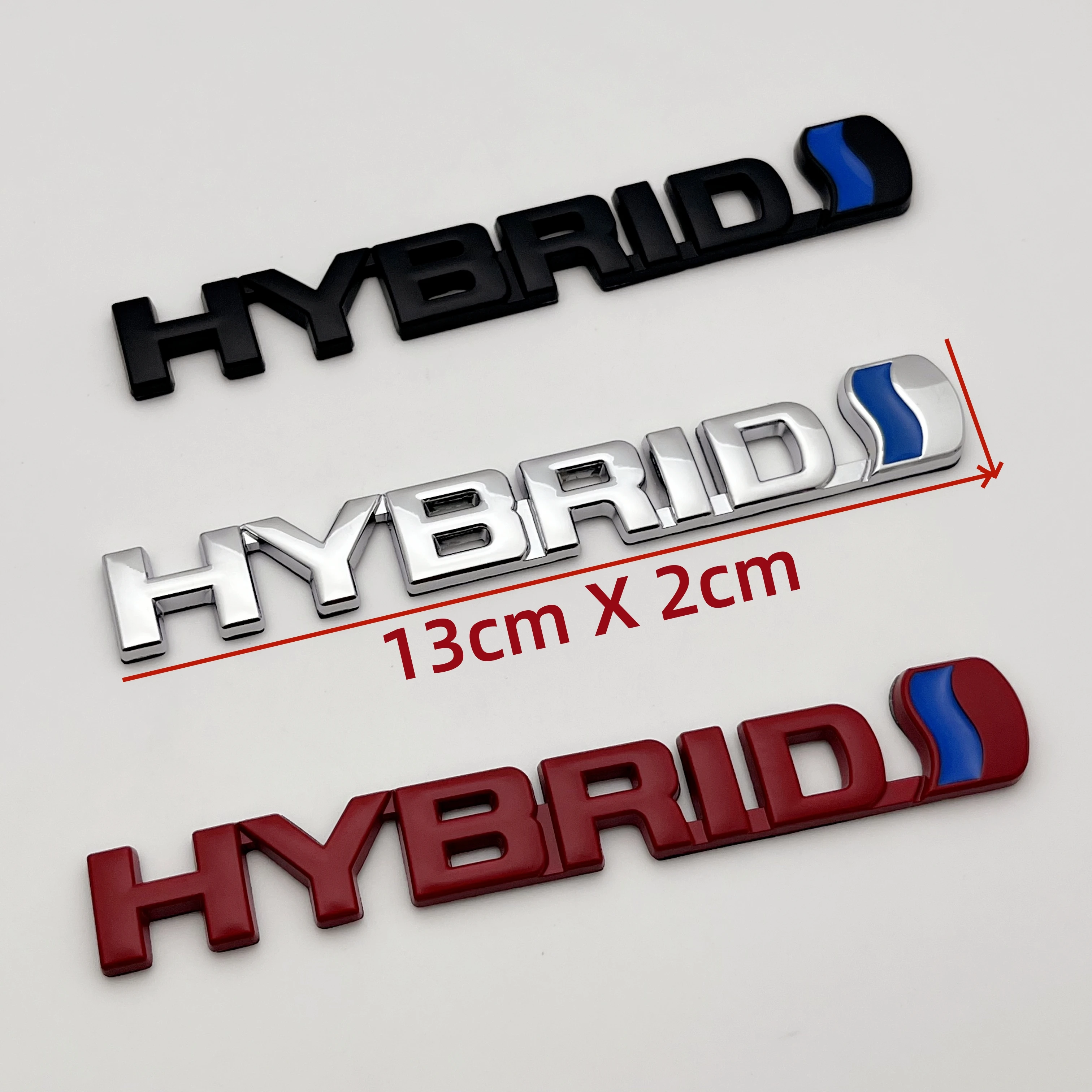 

1X 3D ForToyota HYBRID Car Logo Sticker Refitting Metal Emblem Badge Decal Auto Accessories Prius Camry Crown Auris Rav4 Corolla