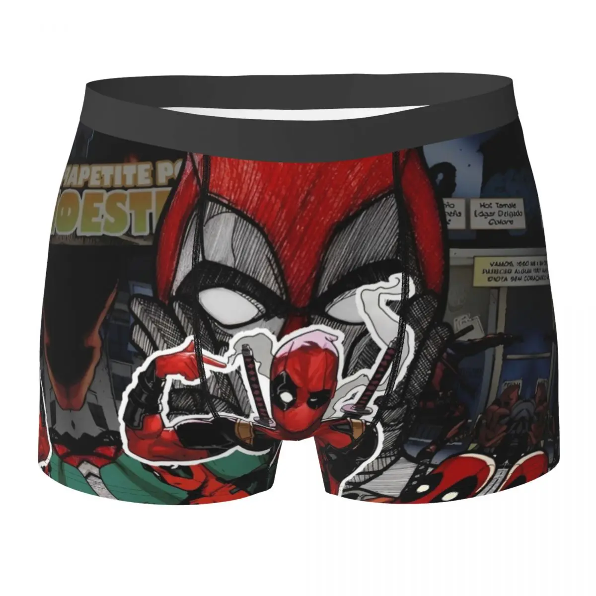 

Обои Дедпул, нижнее белье, боксеры с узором, мужские трусы высокого качества, дышащие трусы-боксеры, идея подарка