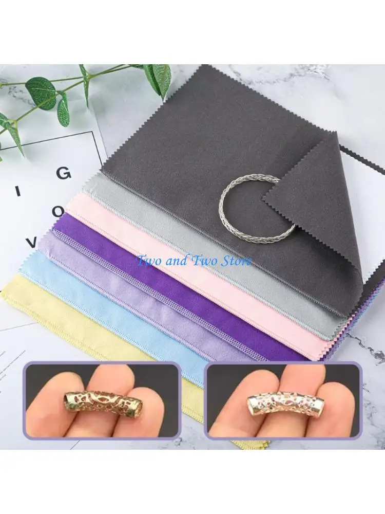 HX6F Multifunctional Jewelry Polishing Cloth 8 Color Option Silver Restoration Cloth