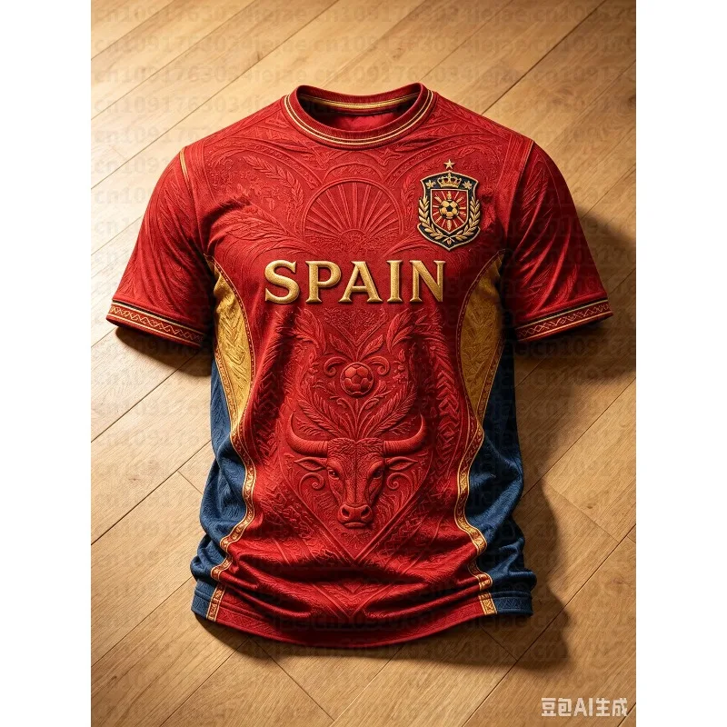 2026 Model Fashion Kid Football Training T-Shirt 3D Digital Printing - Comfortable and Breathable - Family-Personalized Clothing