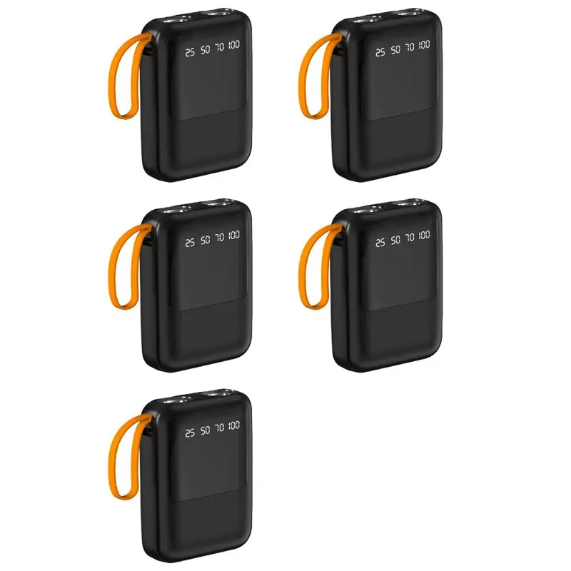 

Инновационный блок питания 5X Power Bank Box 3X18650 4-в-1, коробка для хранения и зарядки аккумуляторов DIY, USB Type C с фонариком для зарядки телефонов, A