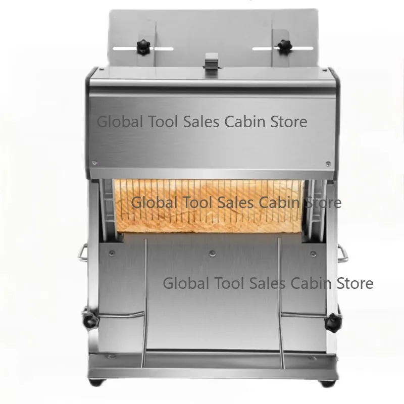 Commercial Toast Bread Slicer 12mm Thickness Electric Bread Cutting Machine 31PCS Bakery Bread Slicer