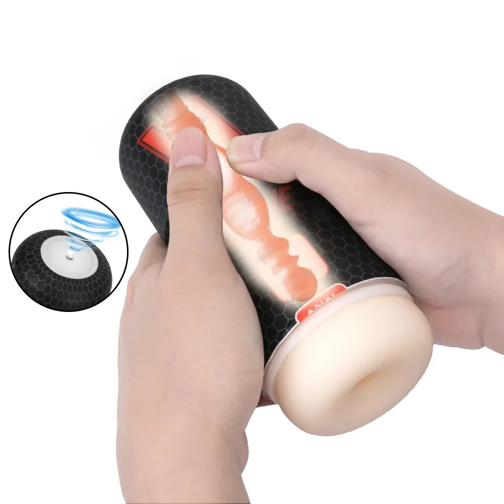 16 centimetri Masturbatore Maschile Realistico Bocca Anale Della Vagina Figa Reale Per Gli Uomini 18 Pompa Del Pene Glande Succhiare Gallo Ginnico Giocattoli Del Sesso Erotici