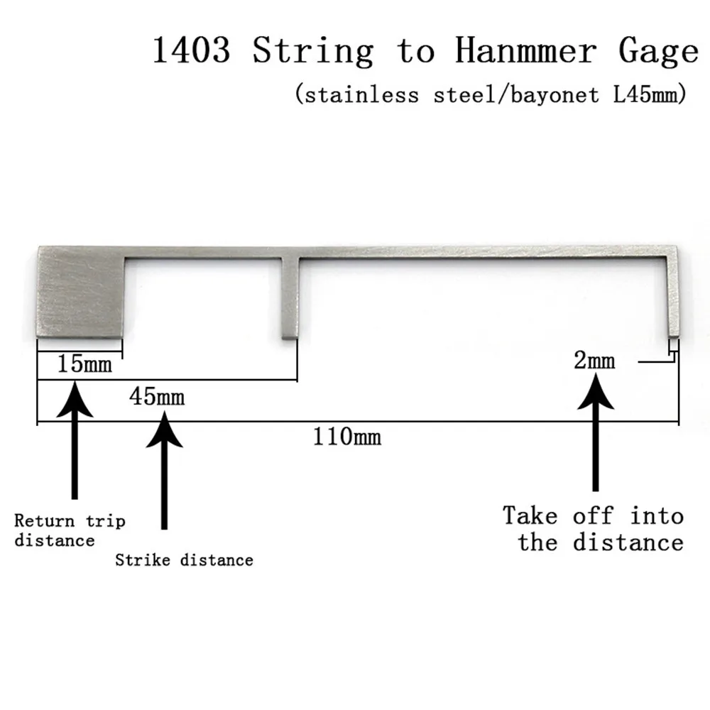 Piano Tool Tuning Tool 1403 1403A/B Striking Distance Measuring Instrument (Adjustable)