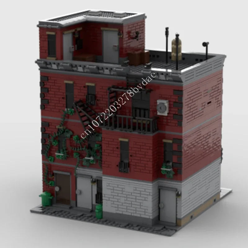 4245PCS DareDevil Hells Kitchen MOC Creative street view Model Building Blocks Architecture DIY Education Assembly Model Toys