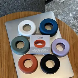 Silicone Bottle Cover Universal Bottom Cup Sleeve for Tyeso Water Bottle Anti Slip Protective Accessory 71mm to 77mm Diameter