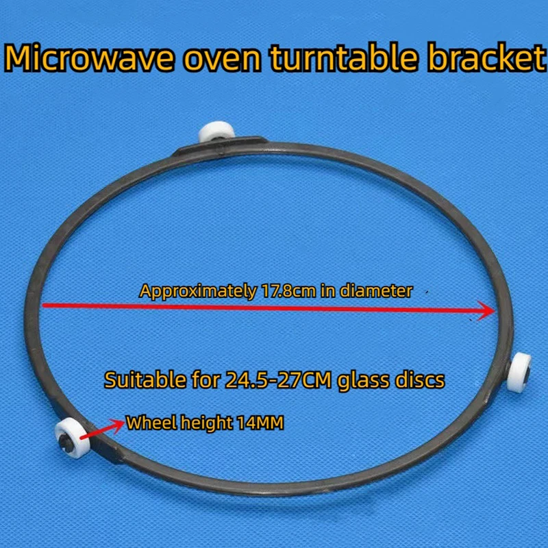 Circular Support for Microwave Oven Turntable, Glass Disc Support Frame, Rotating Wheel, 17.8cm, 18.9cm, 22.2cm