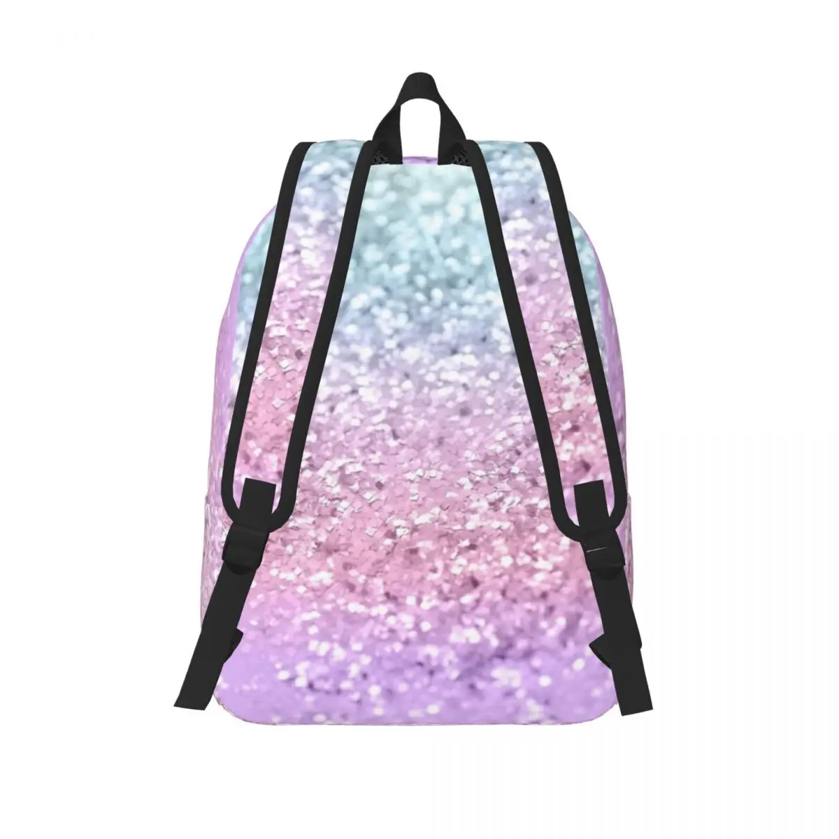 Unicorn Girls Glitter Shiny Art Canvas Backpack Boy Girl Kids Student School Bookbag Pink Sparkling Daypack Kindergarten Bag