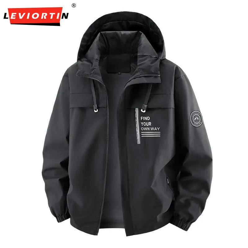 

Men's Spring and Autumn New Style European and American Fashion Trendy Loose Leisure with Thick Velvet Hooded Work Jacket