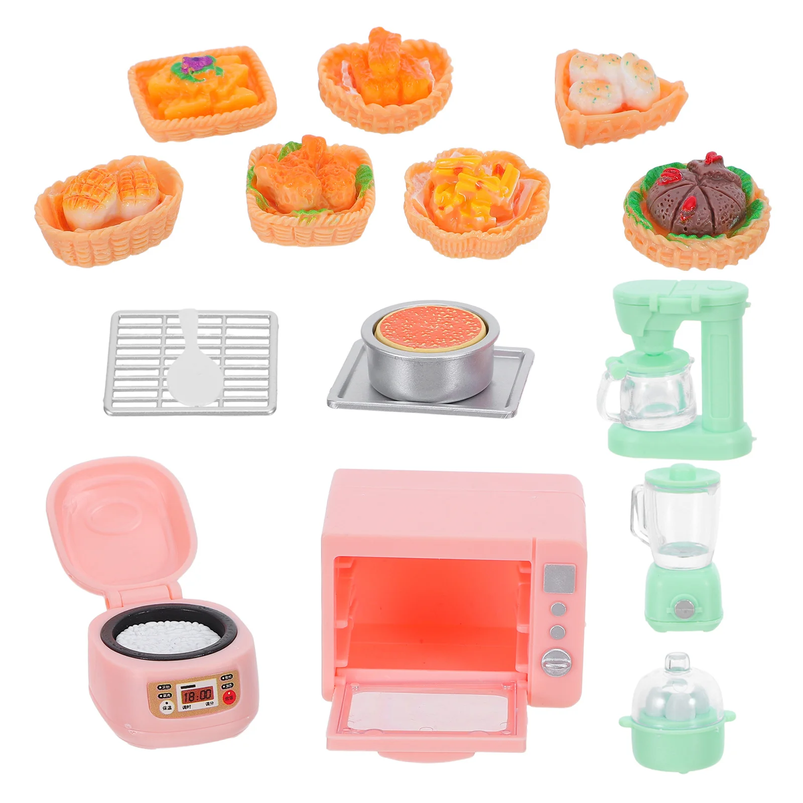 1 セットミニチュアキッチンアクセサリー現実的なごっこ遊び食品ベーキング小道具ヴィンテージドールハウスマイクロキッチン用品コンパクト