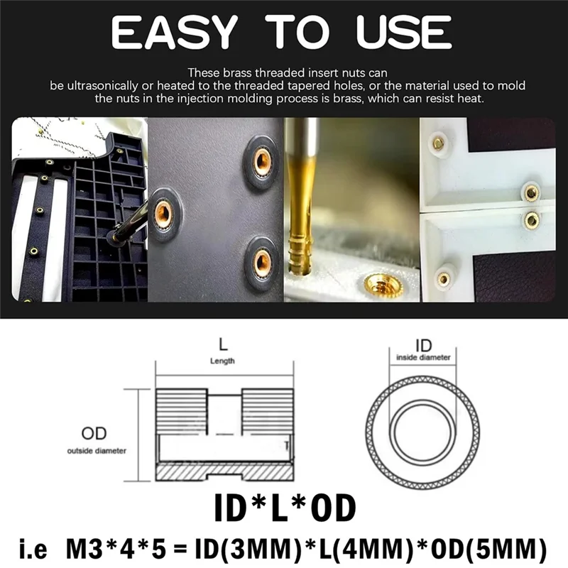 80 SZT. Mosiężne gwintowane wk – 3D Printing Ultem recenzja i cena