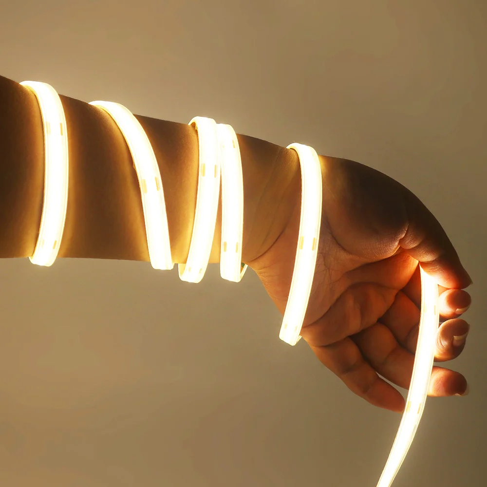Waterproof COB LED Strip Light 12V 24V 3000K 4000K 6000K IP67 Flexible Led Tape 480LEDs/m 5m 10m 20m 0.5m 1m 2m Linear Lighting