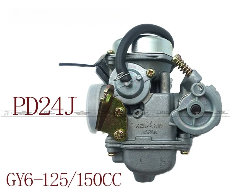 Motorcycle Carburetor Suitable for GY6 Haomai Scooter ATV 125/150CC PD24J 24mm Carburetor