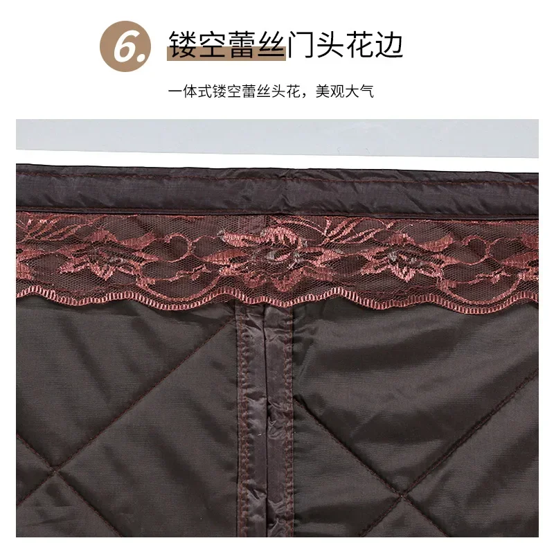 Winter Anti Cold Insulating Curtains for Front Door Magnetic Warm Insulated Thermal Door Curtain for Bedroom Supermarket Drapes