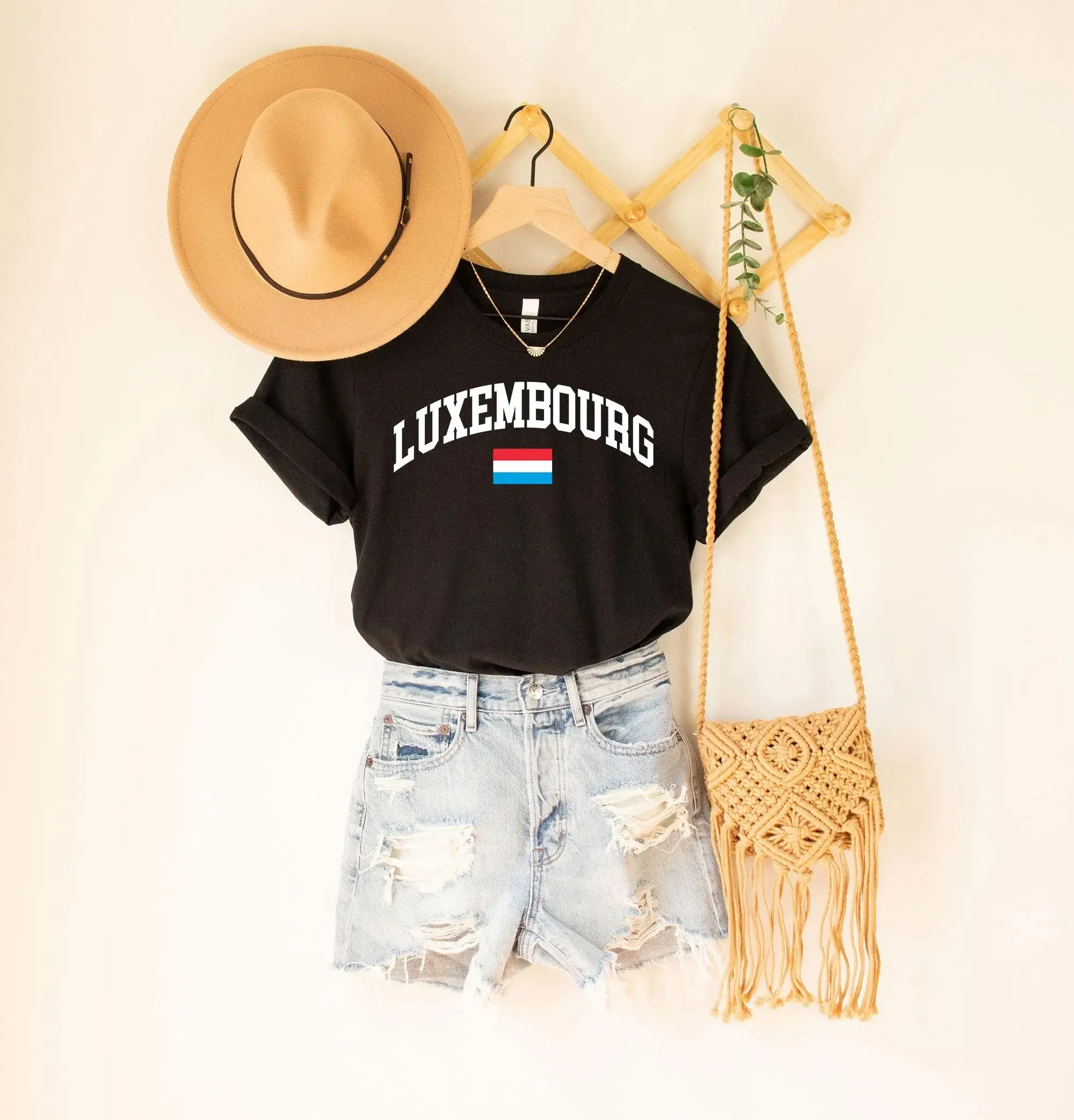 Luxembourg T Shirt Luxembourger Made in Born Home Country Local Native Map