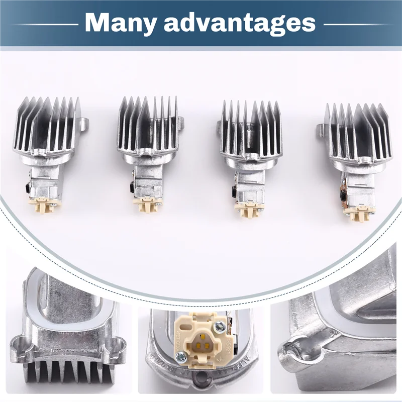 

For BMW 5 Series F10 F11 LCI 528I M5 535D 535I 4PCS Angel Eye DRL Modules 63117343876 Daytime Running Light Replacement Parts