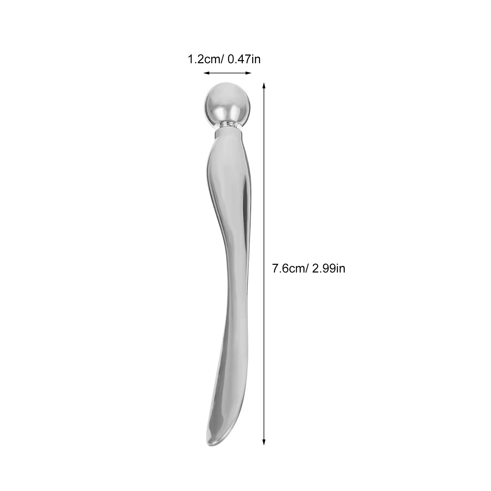 1Pcs Eye Massager Spoon Metal Cream Scoop Mini Portable Beauty Tool for Eye Microcirculation Wrinkle Removal Cream Absorption