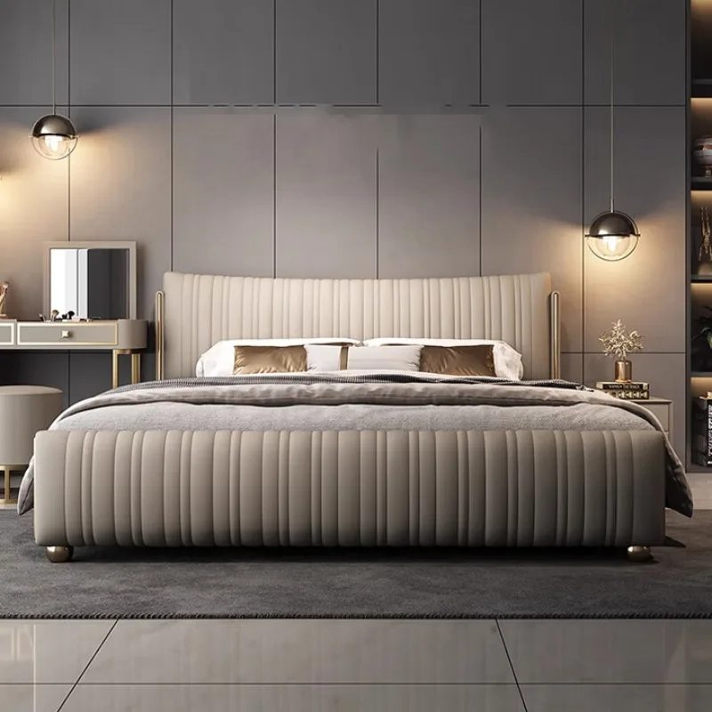 Gray Nordic Unique Bed Frames House Designs King Size Bed Frames Bedroom Double Headboards Letto Matrimoniale Home Furniture